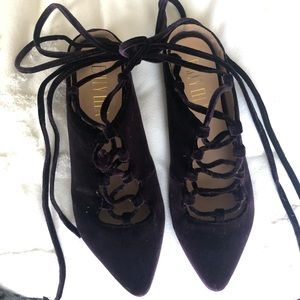 Billie Ella | Anthropologie Crushed Velvet Mules